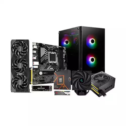 AMD Ryzen 7 7700 Gigabyte B650MK 16GB DDR5 RAM 1TB SSD Gaming PC With RTX 5070 12GB Graphics