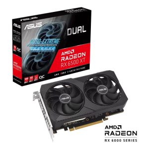 ASUS Dual Radeon RX 6500 XT V2 OC Edition 4GB GDDR6 Graphics Card